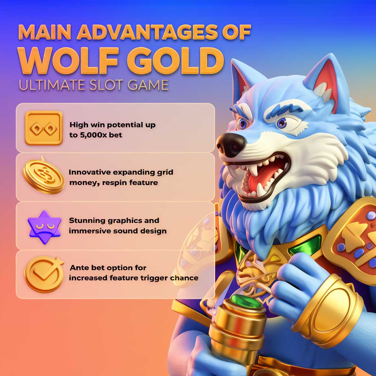 Wolf Gold Ultimate slot machine game