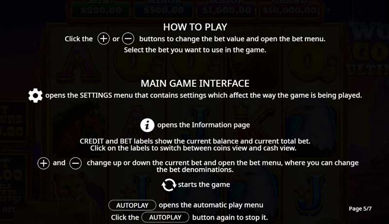 Wolf Gold Ultimate slot game how to play