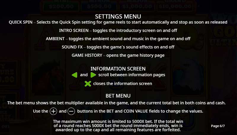 Wolf Gold Ultimate slot game rules